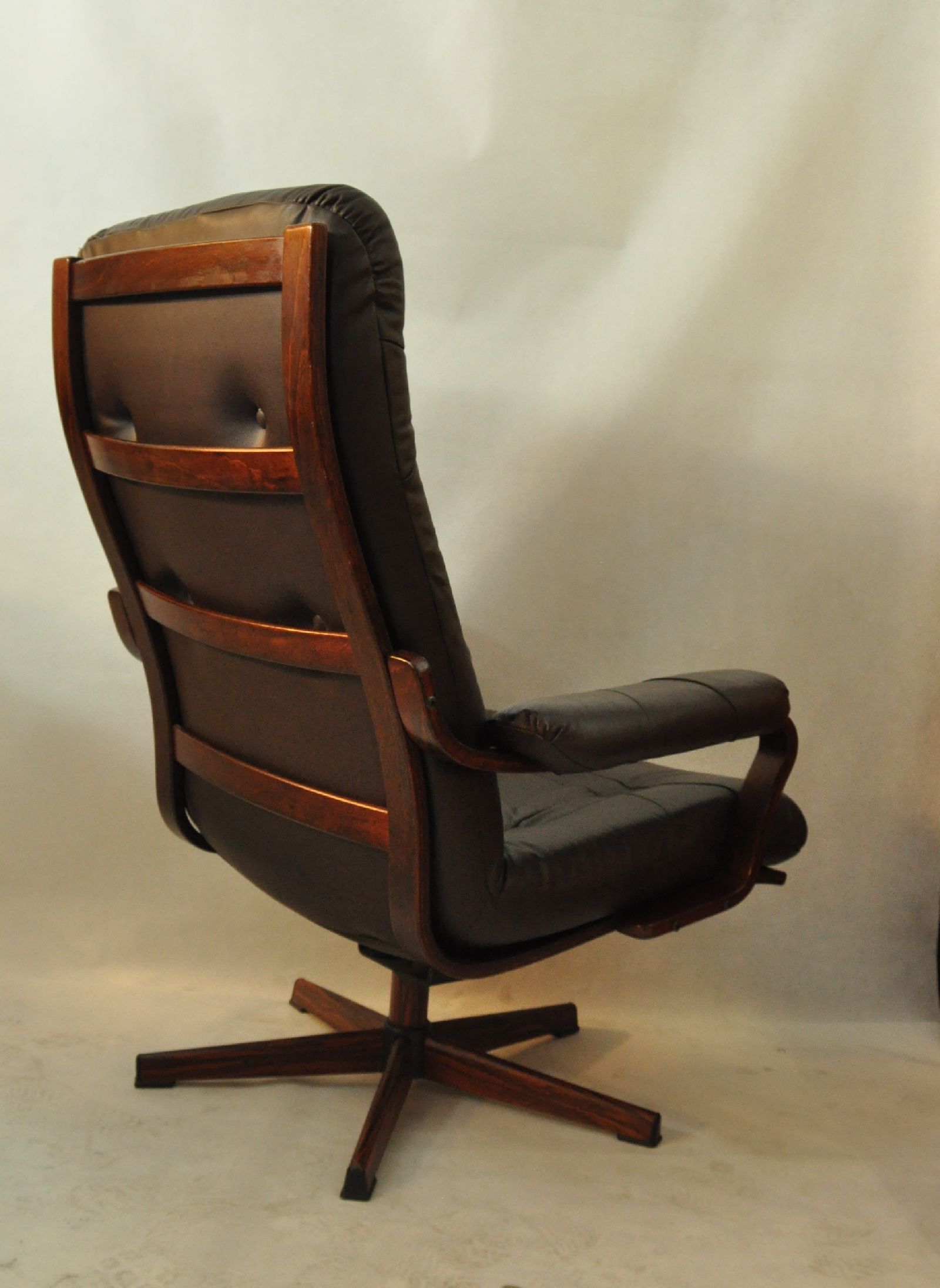 Scandinavian swivel armchair