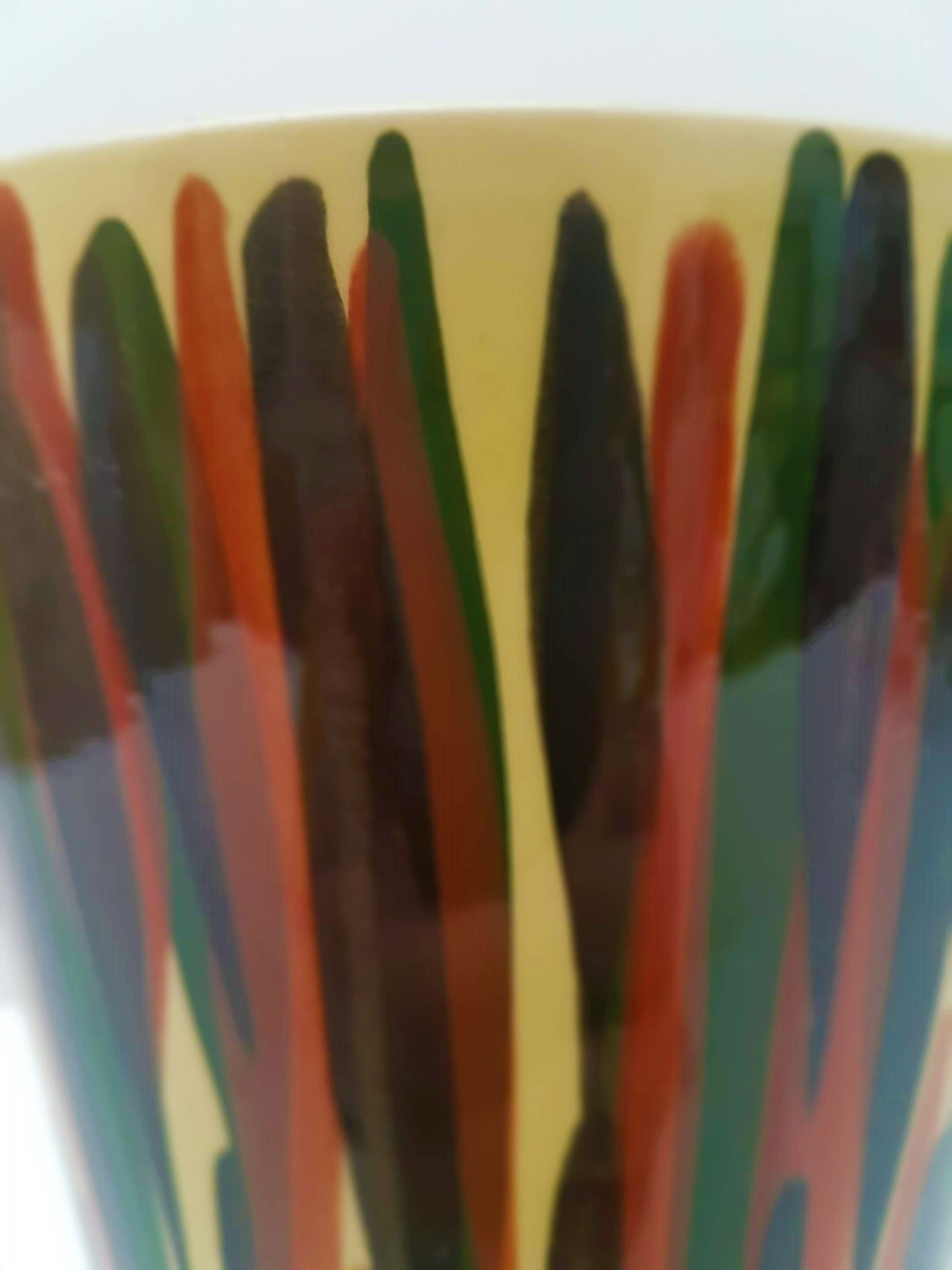 Hand - painted ceramic vase St-Clément - 50 years - perfect condition