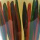 Hand - painted ceramic vase St-Clément - 50 years - perfect condition