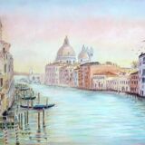 Dibujo de Venecia. Grand canal.