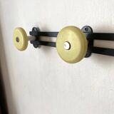 Vintage wall coat rack with 5 hooks