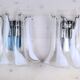 1970's Murano Glass Sconces, Mazzega, Italy - a Pair