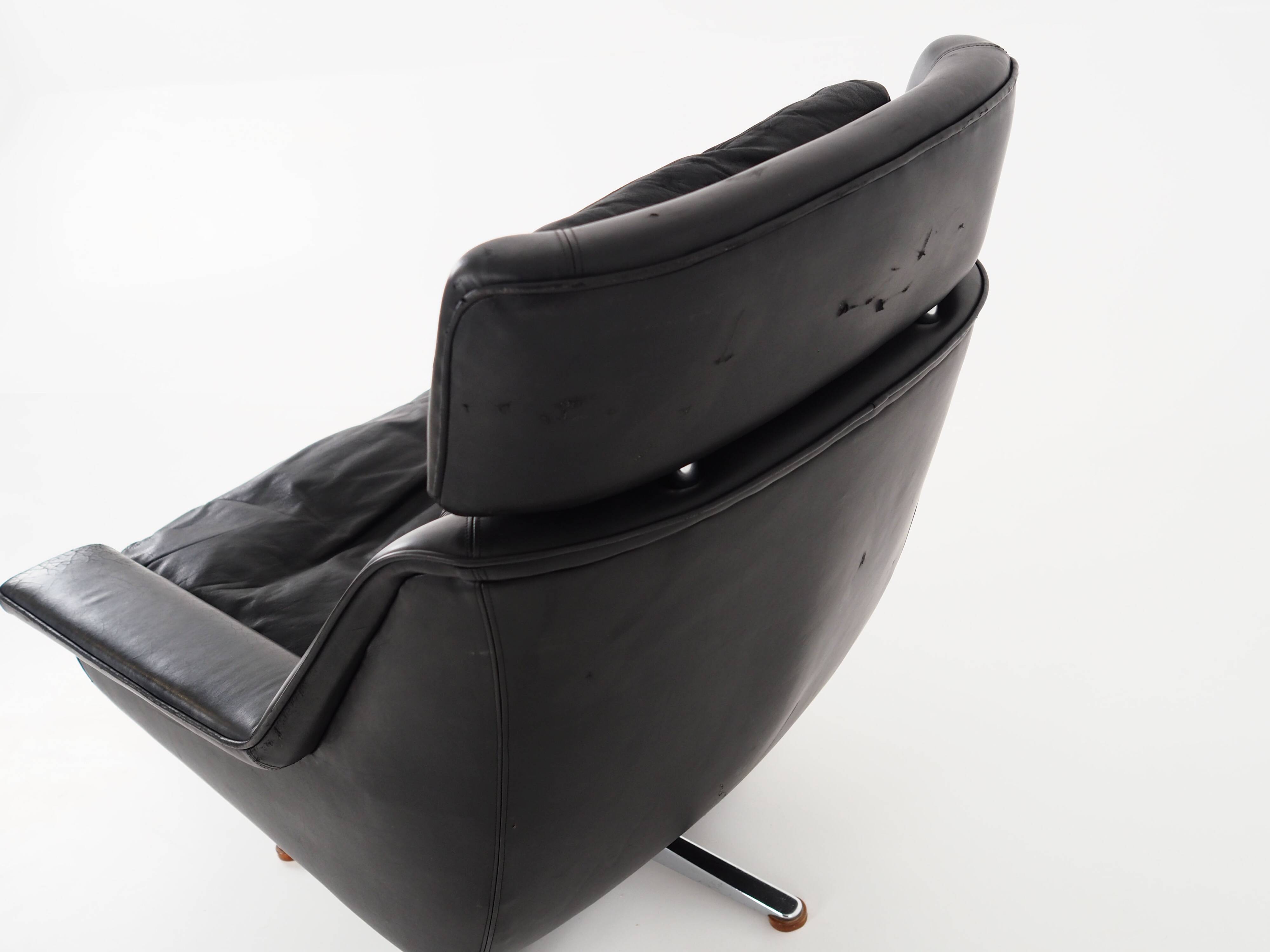 Office armchair, Danish design, 1970s, designer: Werner Langenfeld, manufacture: Esa