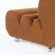 Armchair in brown fabric, czechoslovakia 1970s