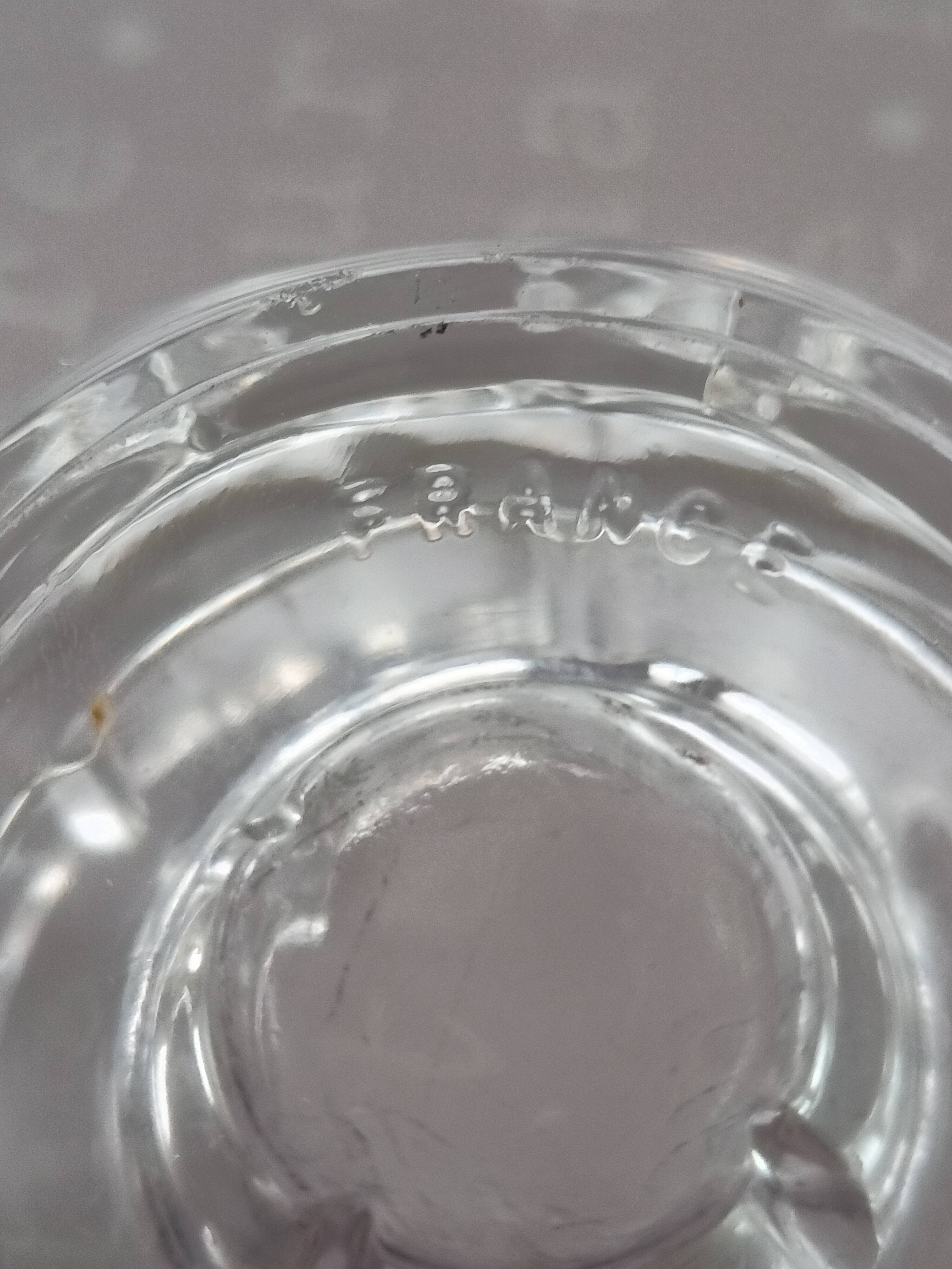 France 12 Clear Glass/Crystal Candle Holder