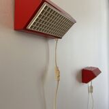 Red vintage ikea wall lamp v204