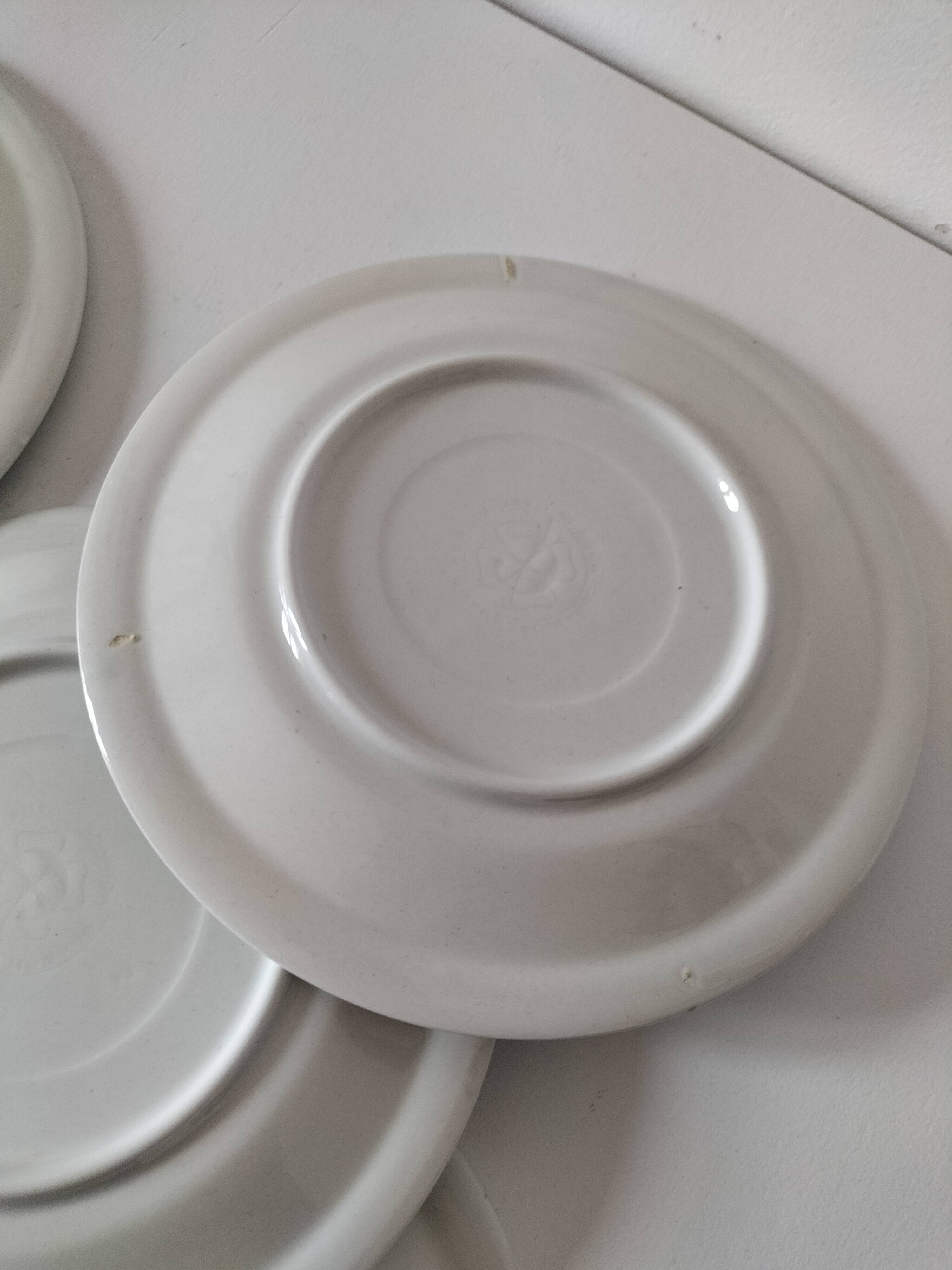 6 assiettes à dessert vintage Quadrifoglio italiennes décor myosotis