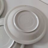 6 assiettes à dessert vintage Quadrifoglio italiennes décor myosotis