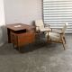 Bureau vintage en acajou, 1950, restauré