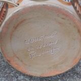 Set of 2 stoneware lamps by Jean Claude Courjault La Cerisaie.