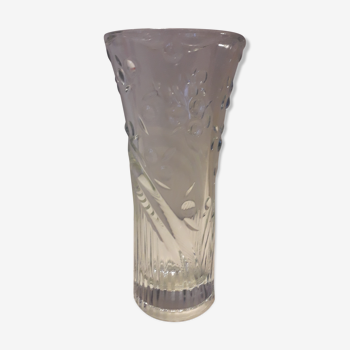 Vase en verre transparent