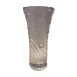 Vase en verre transparent