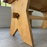 Table, mobilier de montagne en hêtre, 1950