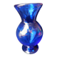 Vase en verre bleue
