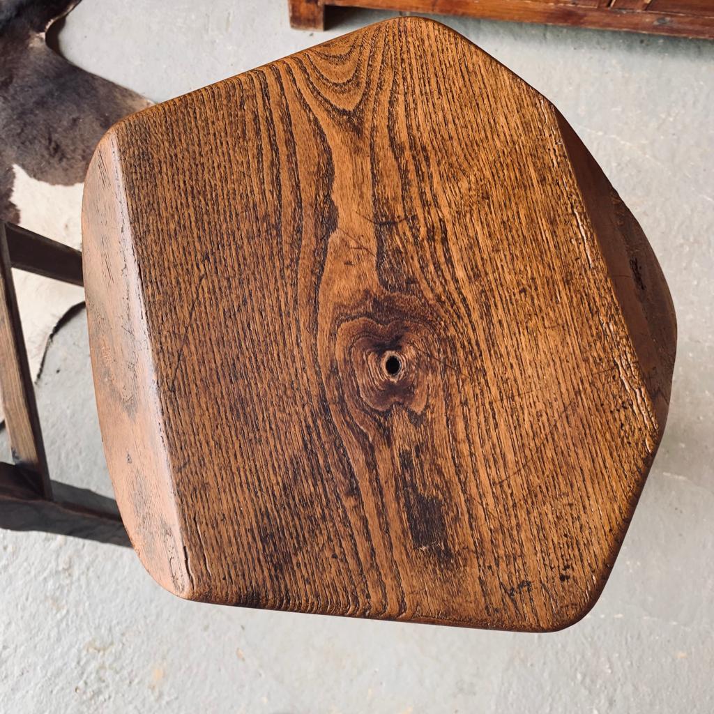 Pair of brutalist stools
