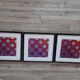 Trio Vintage Optical Art Tableaux - Victor Vasarely - Frames 40x40cm