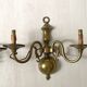 Pair of Dutch wall sconces in brass