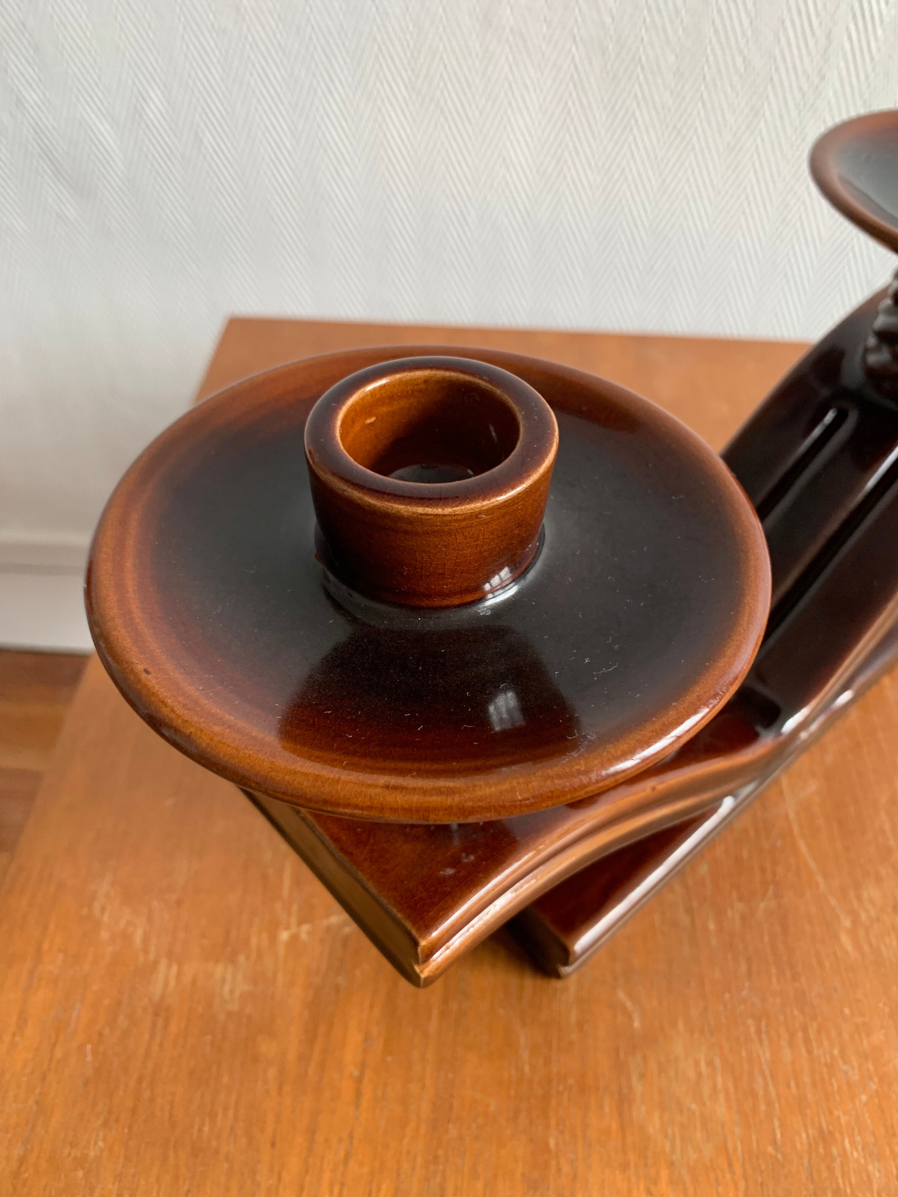 Vintage candle holder by Giraud Vallauris 1950