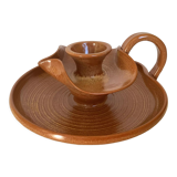 Yves Marian hand-turned ceramic candle holder
