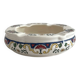 Vintage round ashtray in Digoin Sarreguemines earthenware.