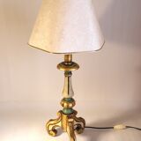Italian polychrome wood lamp