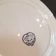 Series of 8 soup plates Earth iron model Jumièges