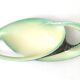 Sinuous Vintage Black, Yellow and Green Ceramic Centrepiece by Vibi, Italy
