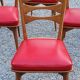 Set of 6 vintage Scandinavian style chairs from the 50s