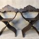 Pair of Antique savonarola folding chairs