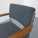 Vintage Square Tubular Rosewood and Steel Armchairs, Germany, 1960s, Set of 2