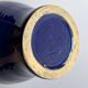 Blue earthenware amphora vase