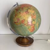 Globe terrestre vintage 1978 de Räth Leipzig ex-RDA - 43 cm