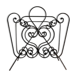 Vintage 50s cast iron magazine rack