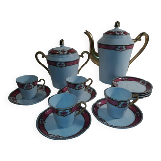 Service à thé / café en porcelaine Limoges B&D