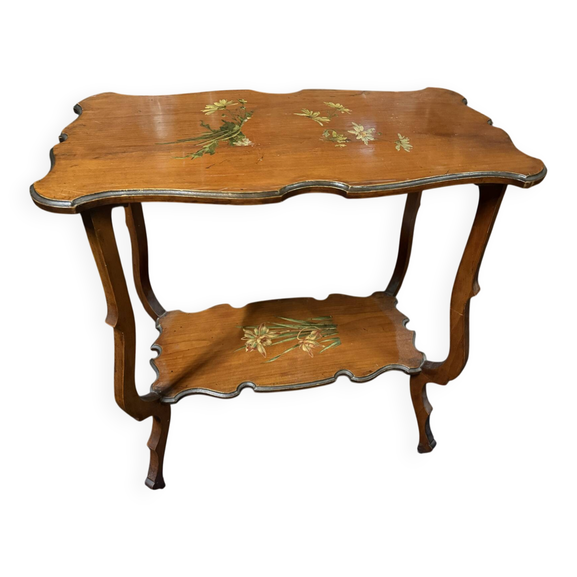 Table marqueté art nouveau