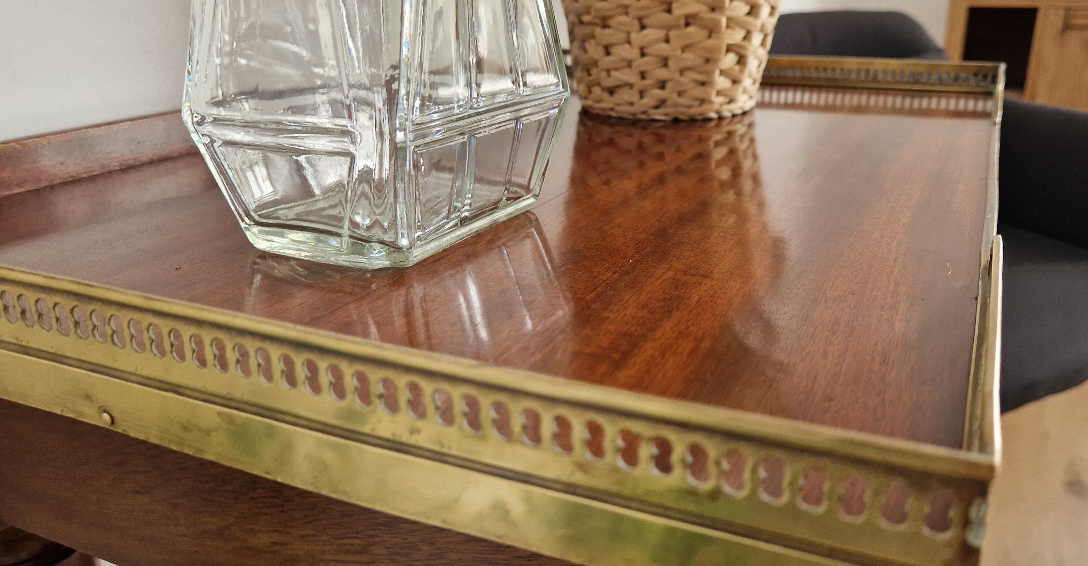 Kettle table Louis XVI mahogany style 1900