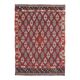 1970s Vintage Turkish Oushak Handmade Wool Cotton Red Area Rug 166x235