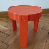 Paire de table de chevet oranges