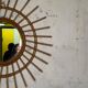 Miroir soleil en rotin vintage