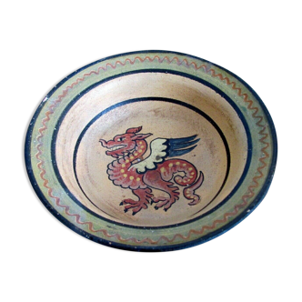 Dragon decorated bowl - Montepoli Arno