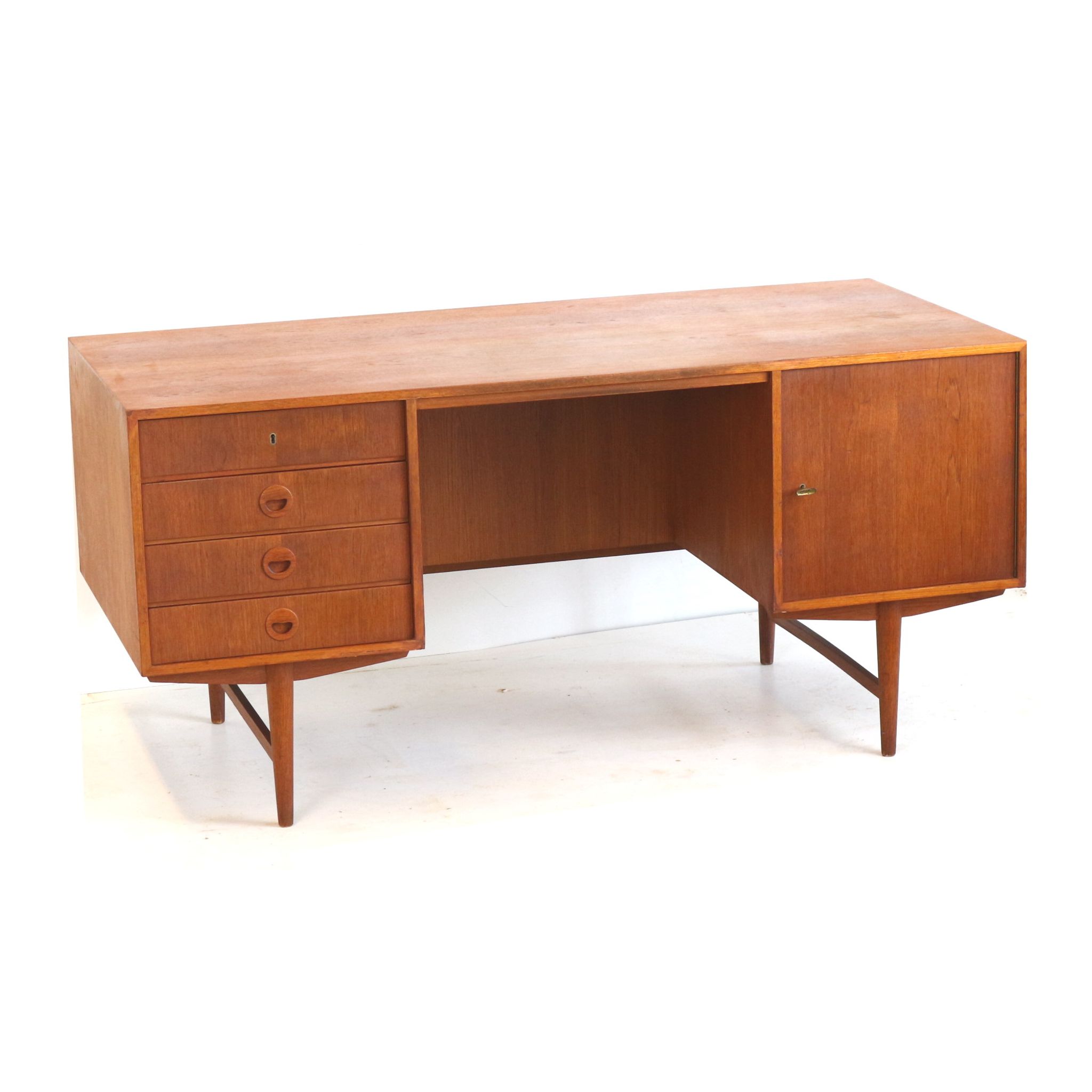 Vintage freestanding danish desk made in the 1960s