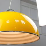 Rare Large Yellow Space-age Pendant from Guzzini, 1970s