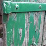Paire de volets H125xL87cm anciens en sapin peint