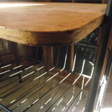 60s side table metal and wood