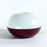 Grande lampe de table en verre opalin, Tchécoslovaquie, années 1960