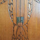 Buffet art déco plateaux marbre, meuble vaisselier ancien, vitrine