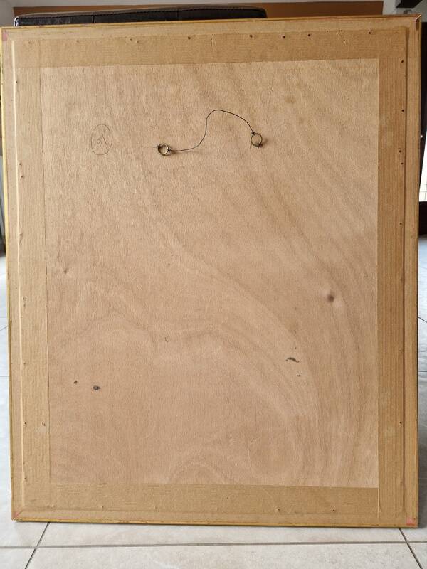 Hassan El Glaoui (1924-2018) - Aquarelle sur papier  ''Cavaliers sur la plage'' - Signée