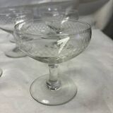 Set of 8 vintage champagne glasses