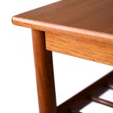 Vintage Scandinavian teak side table, design by Yngvar Sundström
