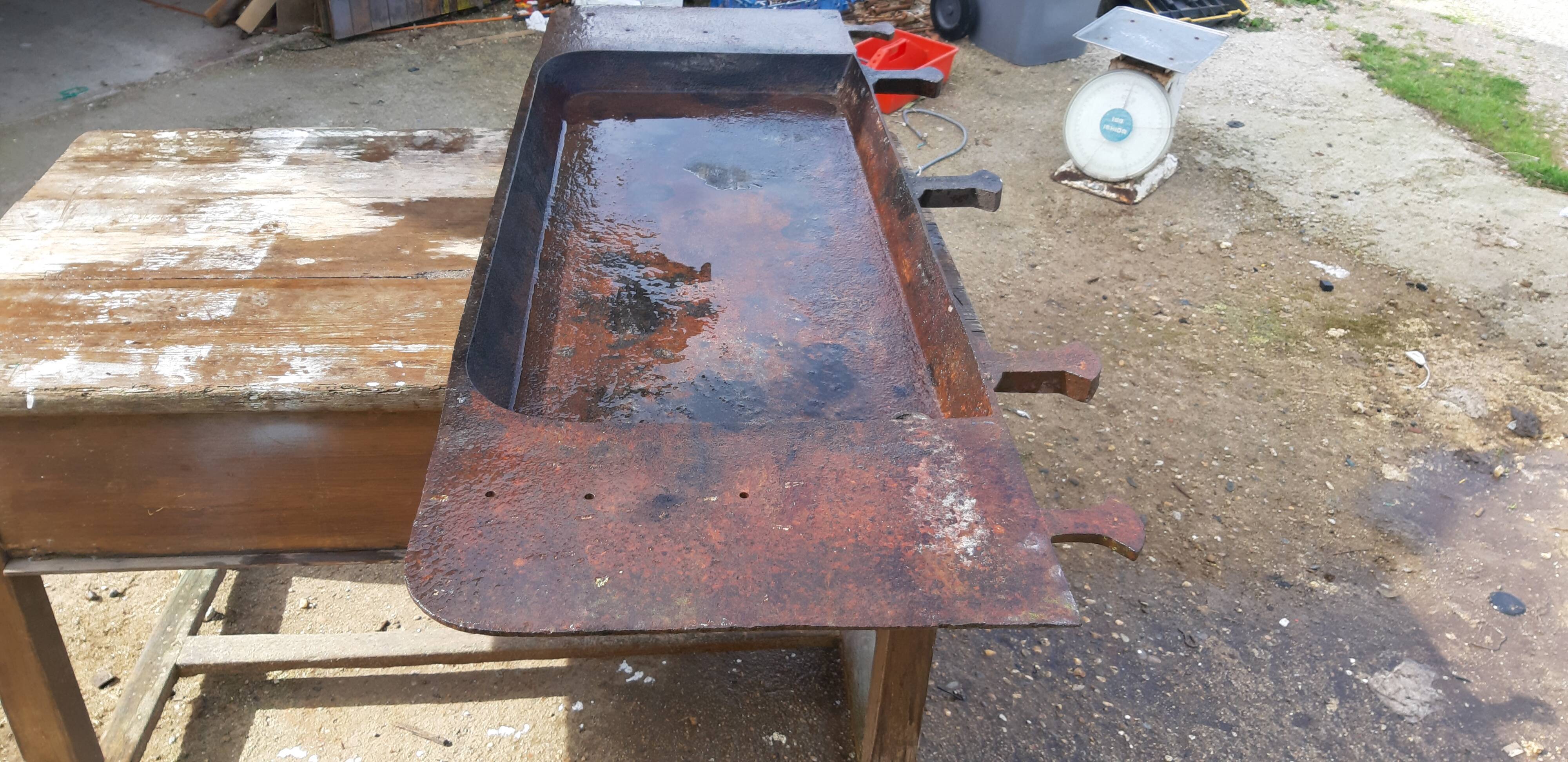 Industrial garage cast iron sink